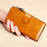 BANYANU BYN-8199 RFID Blocking Women Long Wallet Waxed Cowhide Clutch Bag - Brown - 7