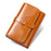 BANYANU BYN-8083 Stylish Women Wallet Pull Strap Oil Wax Cowhide Purse - Brown - 1