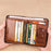 BANYANU N2011 Cowhide Men Tri-fold Short Wallet Cards Cash Holder - Brown - 2