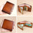 BANYANU N2011 Cowhide Men Tri-fold Short Wallet Cards Cash Holder - Brown - 4