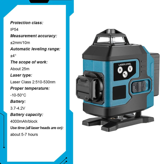 XTL-SPY16 16-Line Infrared Laser Level High-Precision Portable Wall Leveler - 4
