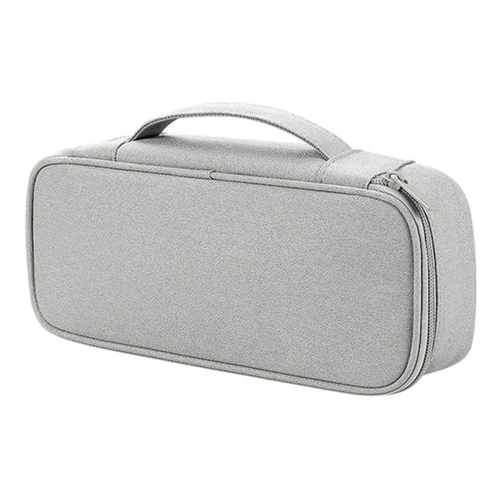 Digital Accessories Storage Bag for U Disk Power Bank Data Cable, Size L - Grey - 1