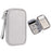 Travel Cable Organizer Waterproof Portable Digital Storage Bag, Size S - Grey - 1