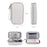 Size S (19x11x5.5cm) Electronics Accessories Bag Travel Organiser Bag for USB Cable SD Card Charger - Grey - 6