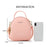 FOREVER YOUNG PL931-8 Women PU Leather Backpack Casual Small Dual Shoulder Bag - Pink - 5