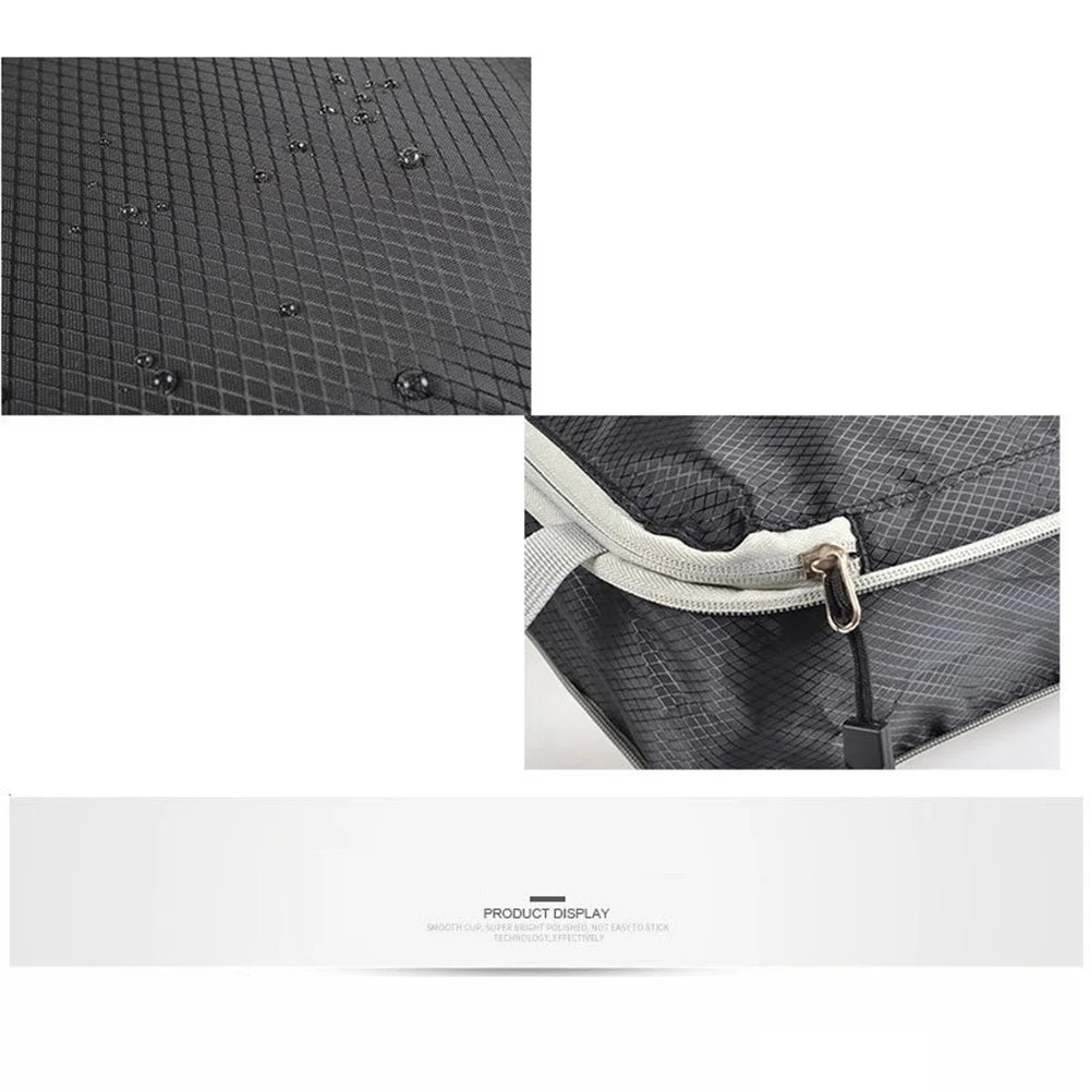3Pcs Compression Packing Cubes Storage Bags Travel Suitcase Luggage Organizers - Black - 2