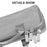 Watch Band Storage Case Holder Dual Layer Watch Band Organizer Bag Carrying Case - Grey - 2
