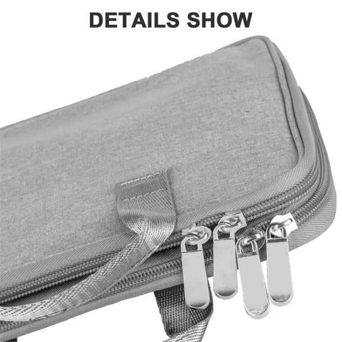 Watch Band Storage Case Holder Dual Layer Watch Band Organizer Bag Carrying Case - Grey - 2