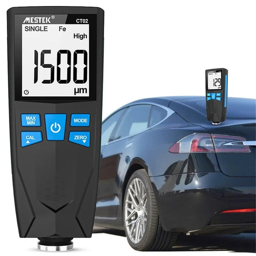 MESTEK CT02 Digital Coating Thickness Gauge 0-1500um Fe / NFe Thickness Meter, Basic Model - 1