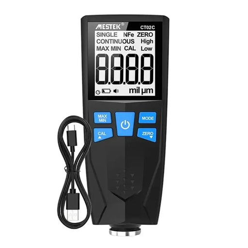 MESTEK CT02C 0-1500um Car Paint Coating Thickness Gauge USB Rechargeable Fe / Nfe Thickness Meter - 1