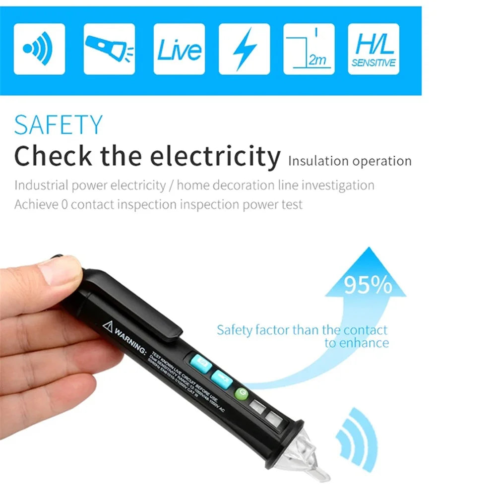 MESTEK AC10 Multi-function Cable Voltage Detection Smart Electric Tester Pen - 3