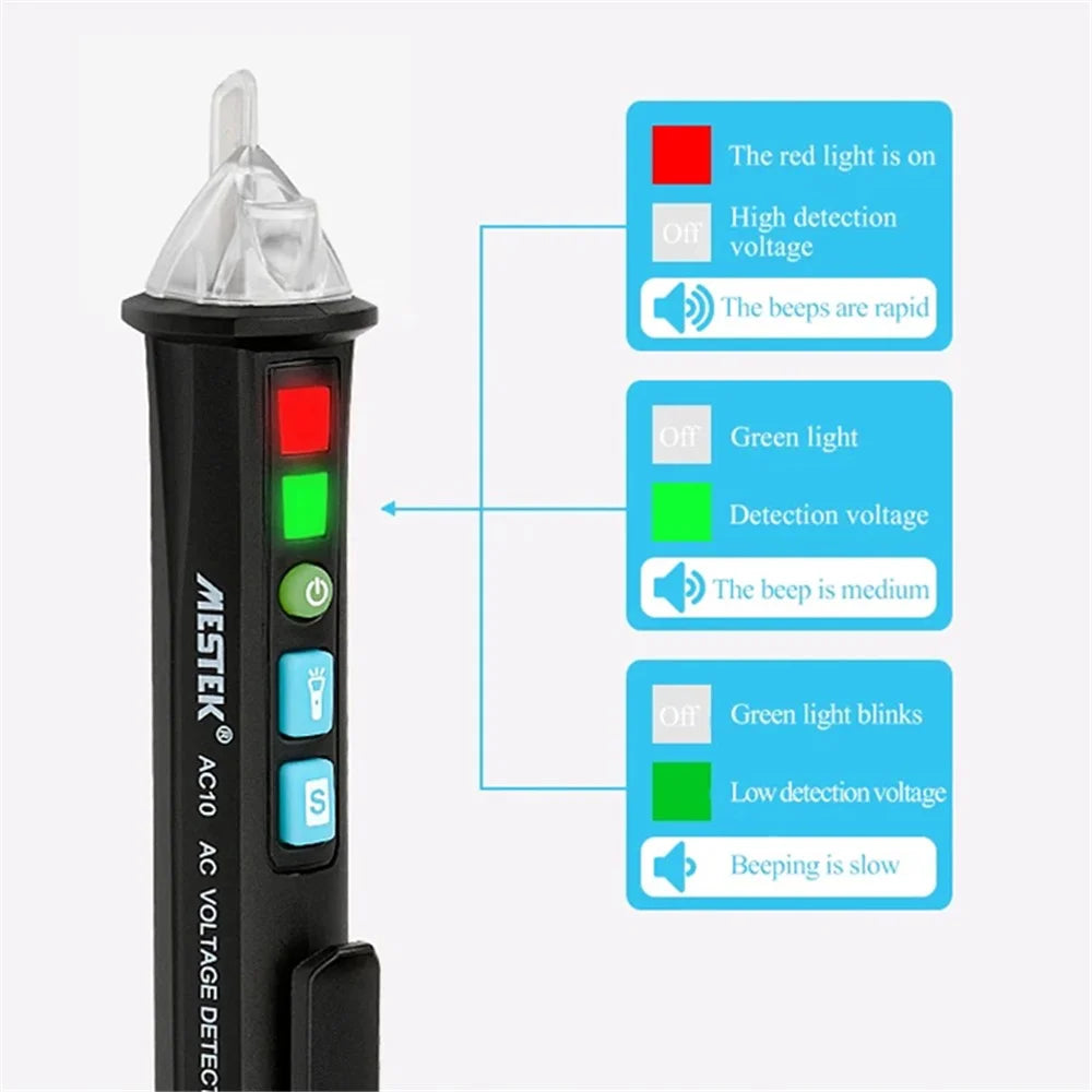 MESTEK AC10 Multi-function Cable Voltage Detection Smart Electric Tester Pen - 5