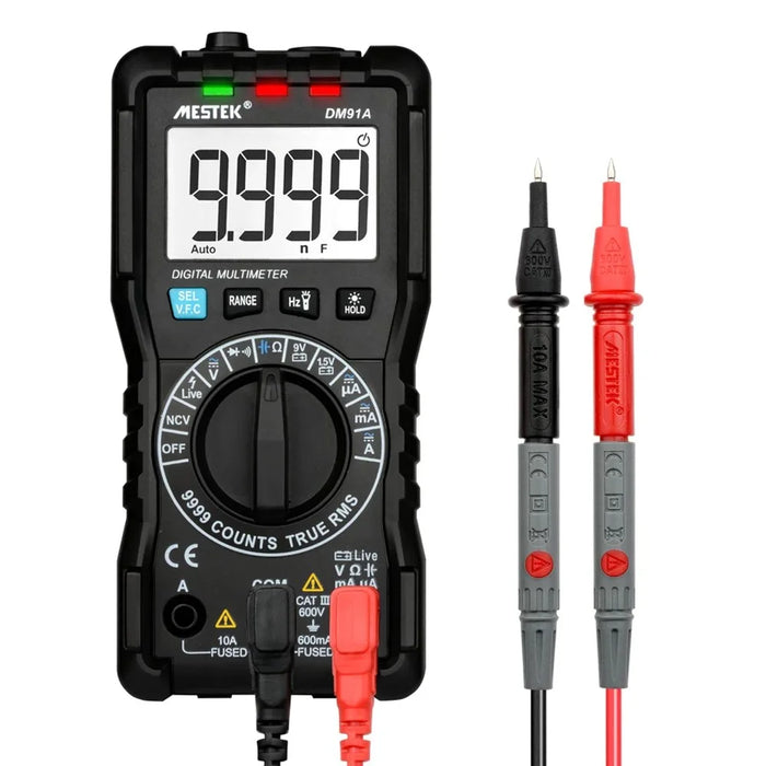MESTEK DM91A 1999 Count Multimeter AC / DC Ammeter Voltmeter Capacitance Tester - 1