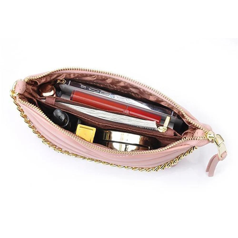PIERRE LOUES PL782-3 Stylish Under Arm Bag PU Leather Women Crossbody Bag - Pink - 3