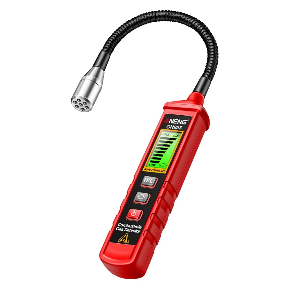 ANENG GN803 Combustible Gas Detector with Indicator Screen, Flexible Hose Methane Tester - 1