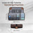 Outdoor Travel Hanging Waterproof Toiletries Organizer Portable Storage Bag - PU Leather / Brown - 2
