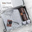 Outdoor Travel Hanging Waterproof Toiletries Organizer Portable Storage Bag - PU Leather / Brown - 6