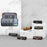 Outdoor Travel Hanging Waterproof Toiletries Organizer Portable Storage Bag - PU Leather / Brown - 7