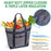 Large Capacity Insulated Lunch Tote Bag Picnic Single Shoulder Cooler Bag - Light Grey - 2
