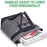 Large Capacity Insulated Lunch Tote Bag Picnic Single Shoulder Cooler Bag - Light Grey - 4