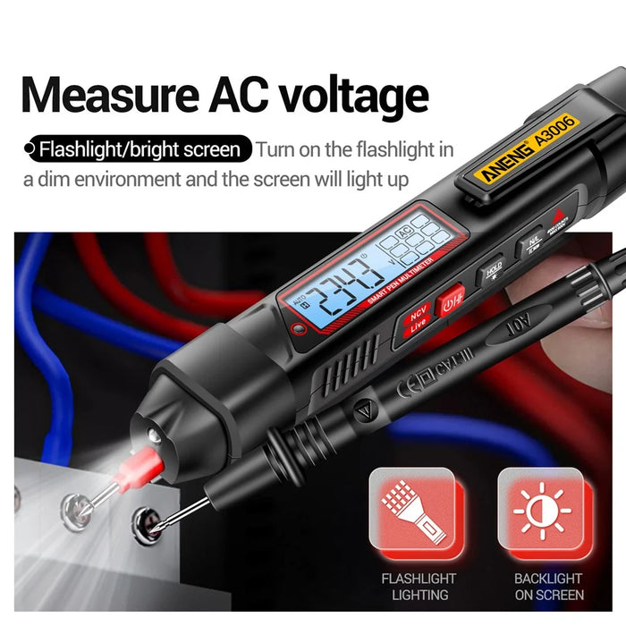 ANENG A3006 4000 Counts Digital Multimeter AC / DC Voltage Tester Electrician Tool, High-end Version - 3