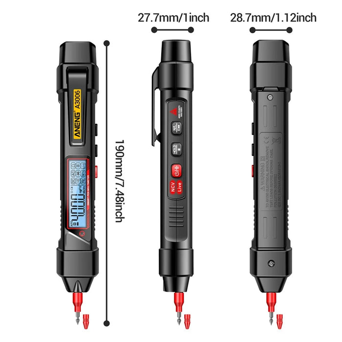 ANENG A3006 4000 Counts Digital Multimeter AC / DC Voltage Tester Electrician Tool, High-end Version - 7