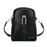 BAELLERRY N8923 Waxy PU Leather Women Dual Layer Vertical Mini Crossbody Bag - Black - 1