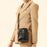 BAELLERRY N8923 Waxy PU Leather Women Dual Layer Vertical Mini Crossbody Bag - Black - 5