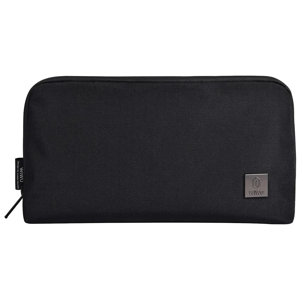 WIWU Alpha Waterproof Polyester Storage Bag Pouch for Pen. Cell Phone, Cable, Wall Charger - 1