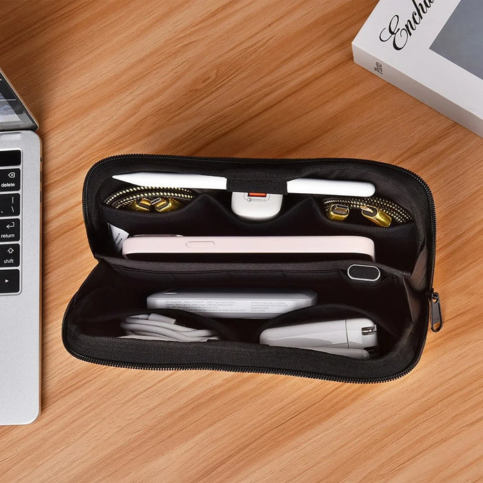 WIWU Alpha Waterproof Polyester Storage Bag Pouch for Pen. Cell Phone, Cable, Wall Charger - 5
