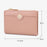 TAILIAN T2602-340 Women PU Leather Bi-fold Short Wallet Zipper Coin Purse - Deep Pink - 7