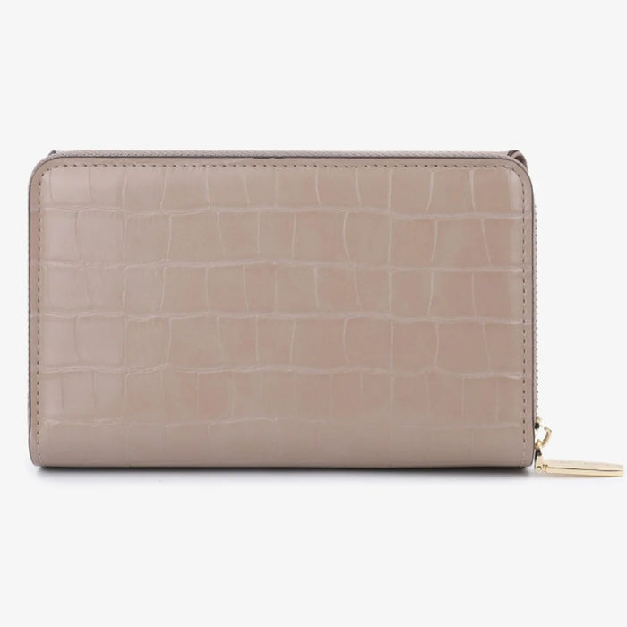 TAILIAN T2713-030 Crocodile Texture Women Wallet PU Leather Zipper Pocket Clutch Bag - Taupe - 6
