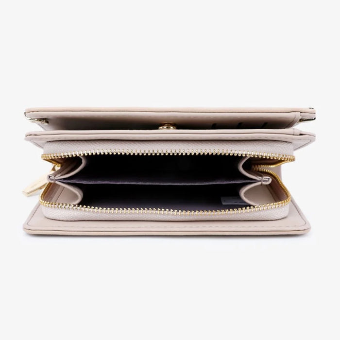 TAILIAN T2711-006 Pearl Decor Stylish Women Wallet PU Leather Zipper Pocket Purse - Blue - 3
