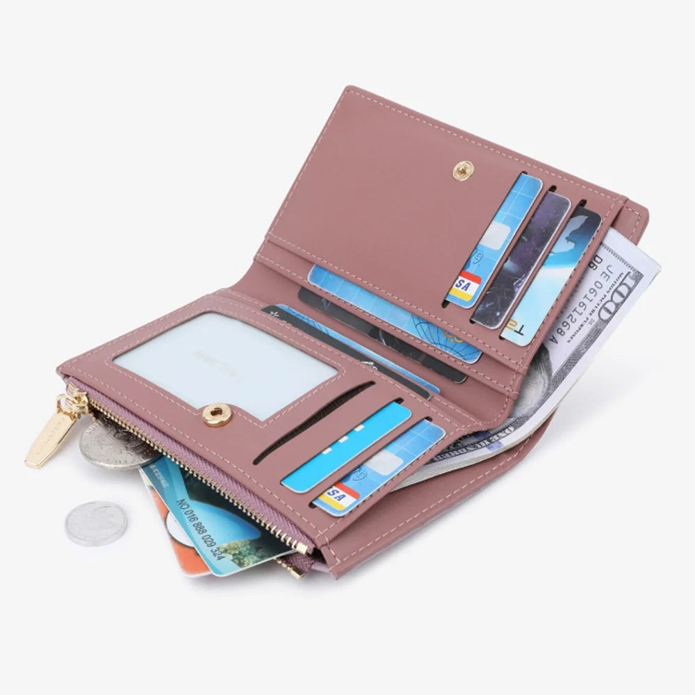 TAILIAN T2607-029 Crocodile Texture PU Leather Women Wallet with Zipper Pocket - Purple - 3