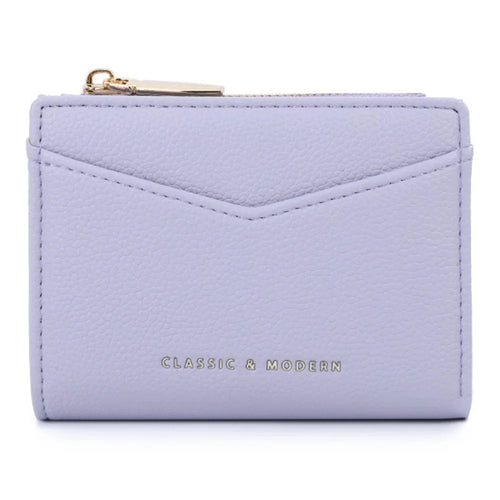 TAILIAN T2051-006 Litchi Texture PU Leather Women Short Wallet Folding Purse - Purple - 1