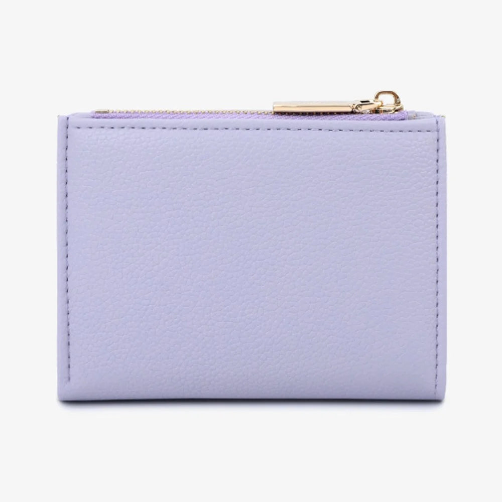 TAILIAN T2051-006 Litchi Texture PU Leather Women Short Wallet Folding Purse - Purple - 5