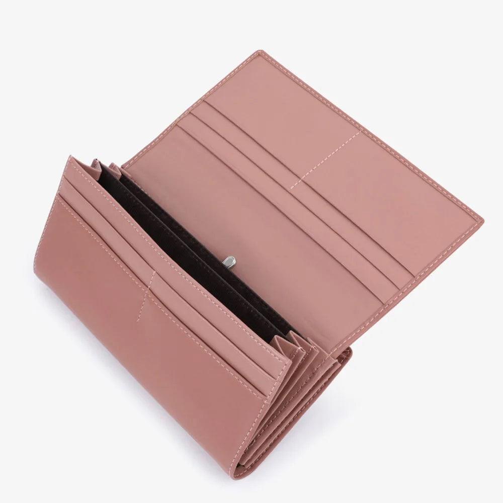 TAILIAN T8703-001 Women's Wallet PU Leather Girls Clutch Bag with Magnetic Buckle - Pink - 2