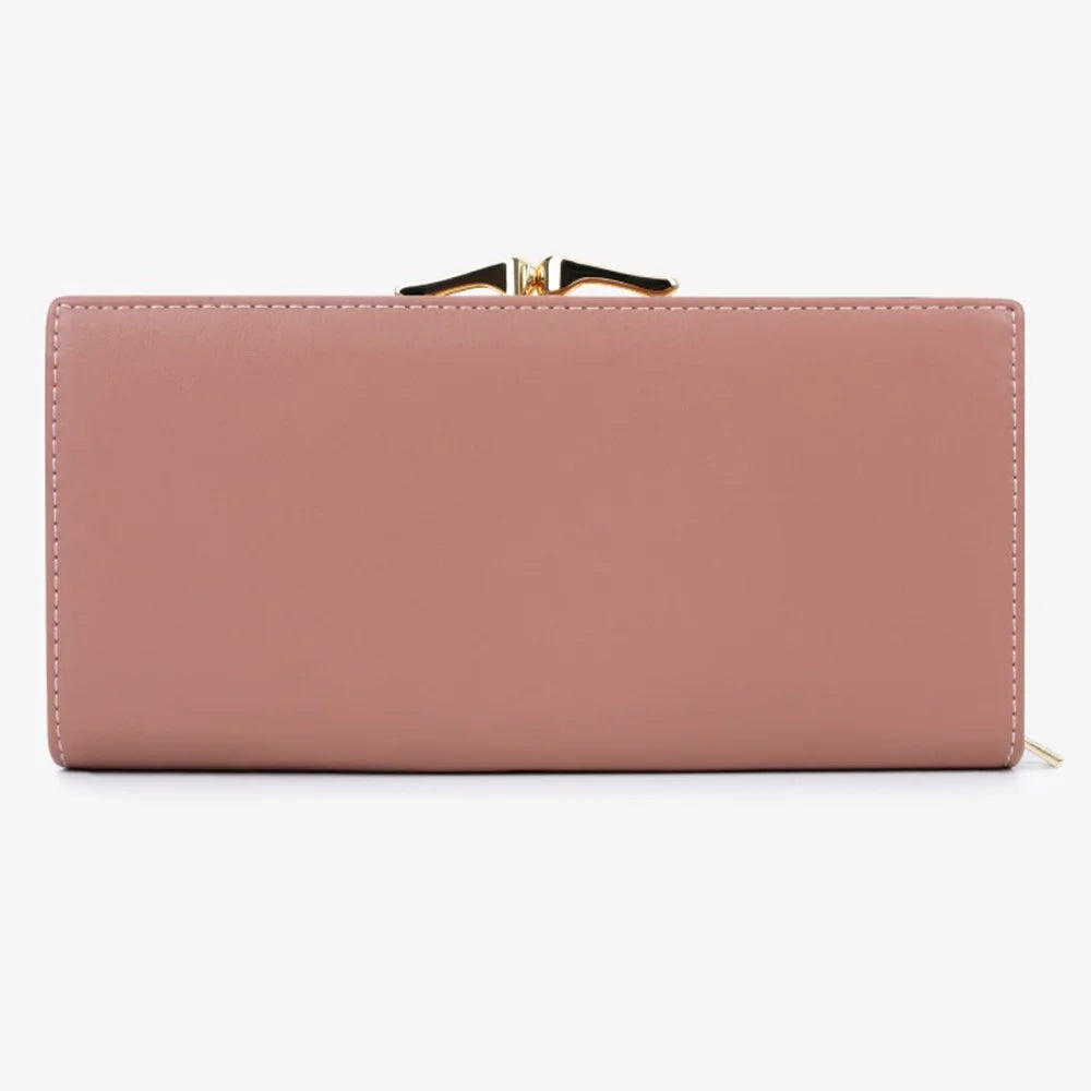 TAILIAN T8703-001 Women's Wallet PU Leather Girls Clutch Bag with Magnetic Buckle - Pink - 6