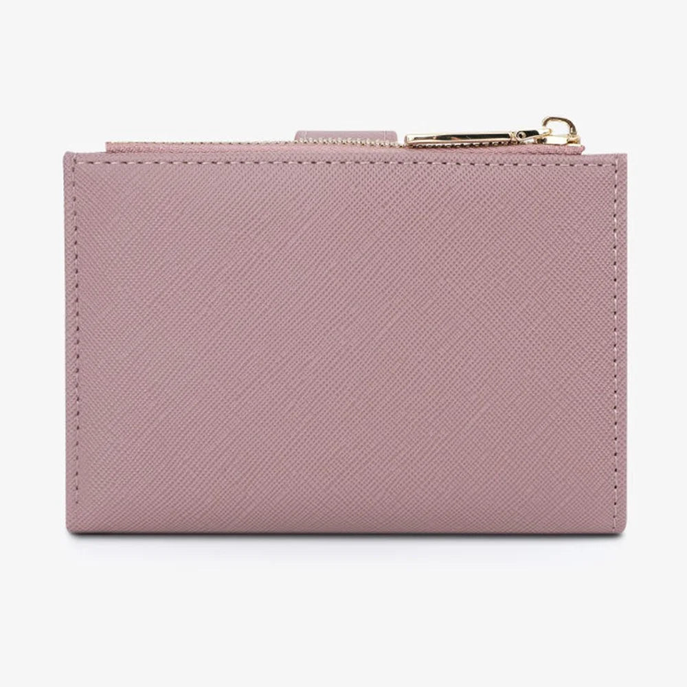 TAILIAN T2602-342 Women Small Purse Wallets Zipper Pocket Shorts Cash Multi-Slots Gifts - Grape Purple - 6