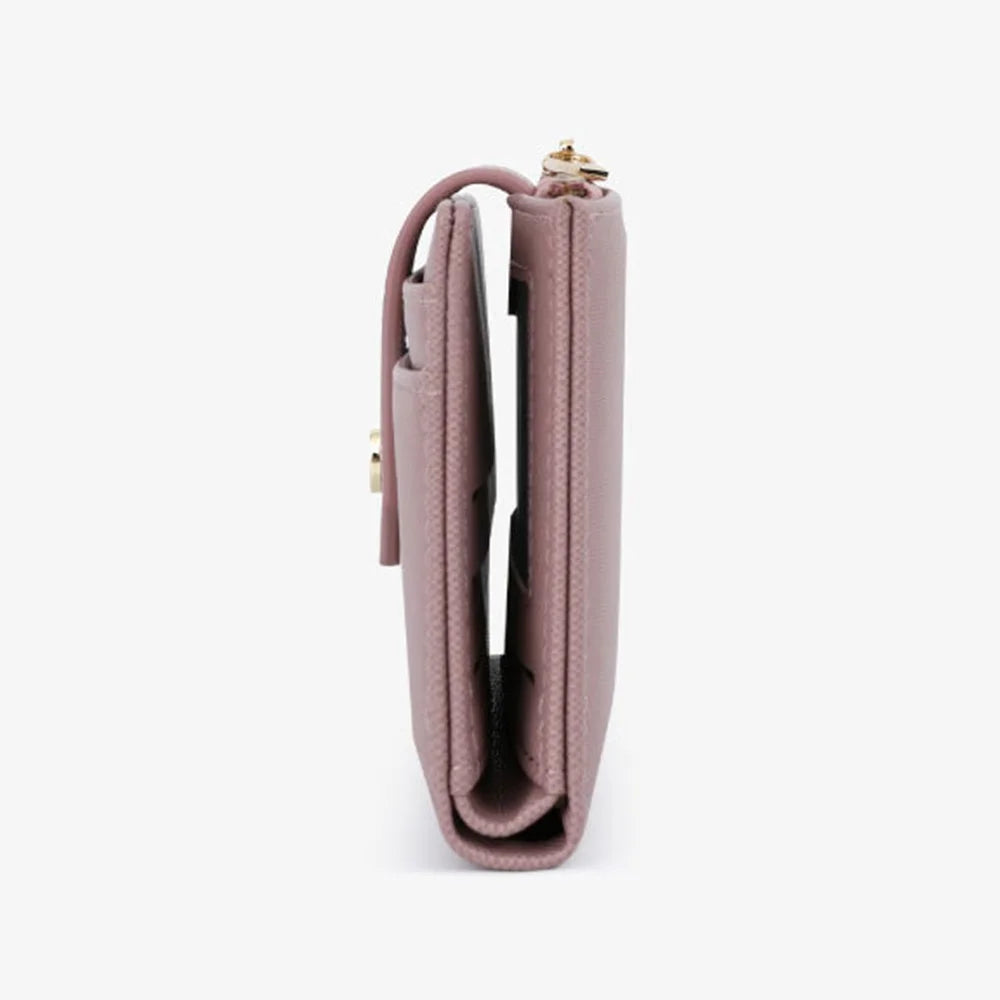 TAILIAN T2602-342 Women Small Purse Wallets Zipper Pocket Shorts Cash Multi-Slots Gifts - Grape Purple - 7