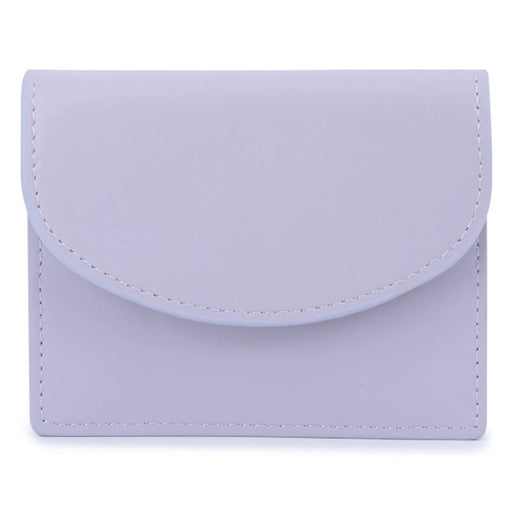 TAILIAN TB142-002 Women Wallet Solid Color PU Leather Small Coin Purse - Purple - 1