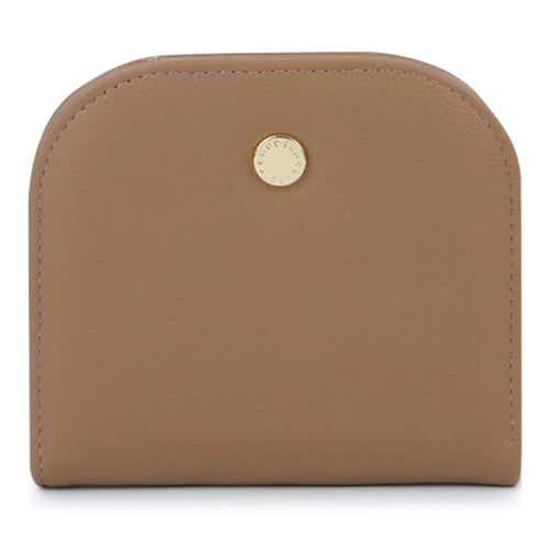TAILIAN T2052-001 Mini Women Purse Semicircle Solid Color Girl Cash Wallet  - Apricot - 1