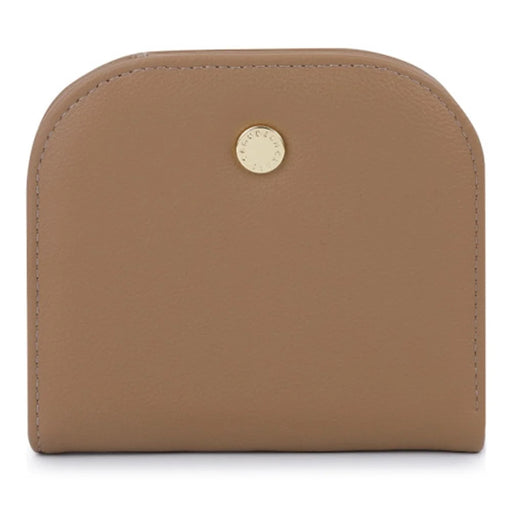 TAILIAN T2052-001 Mini Women Purse Semicircle Solid Color Girl Cash Wallet  - Apricot - 1