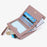 TAILIAN T2602-338 PU Leather Women Short Wallet Solid Color Folding Purse - Red - 3