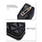 Top-Layer Cowhide Leather Travel Lipstick Storage Bag Mirror Design Zipper Makeup Bag - Black - 5