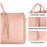 APJ990 Travel Luggage Bag Foldable PU Leather Tote Bag Large Capacity Crossbody Bag - Black - 6