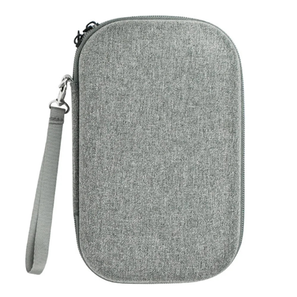 Digital Accessories Bag EVA+Polyester Data Cable Power Bank Mouse Carrying Case - Dark Grey - 1