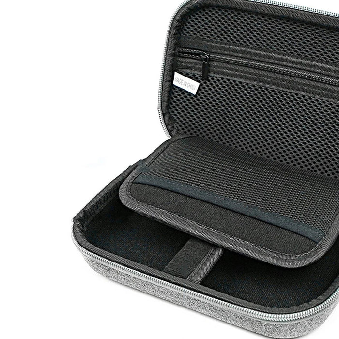 Digital Accessories Bag EVA+Polyester Data Cable Power Bank Mouse Carrying Case - Dark Grey - 3