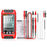 ANENG SZ02 Digital Multimeter Auto Range Handheld Ammeter with Flashlight - Red - 1