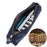 Litchi Texture Cowhide Leather Pencil Case Zipper Stationery Storage Pouch - Sapphire - 2